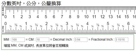 一寸幾cm|寸換算公分